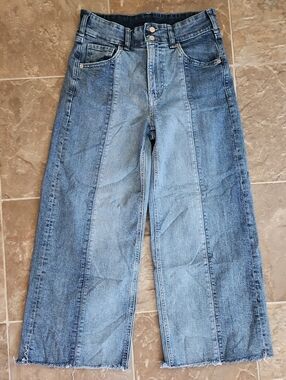 GAP Two-Tone Denim Jeans in Dark and Light Blue